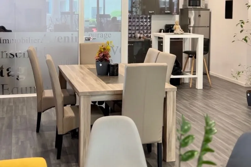 Cuisine de l'espace coworking